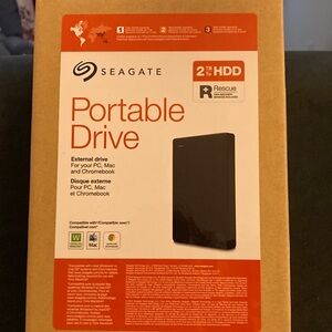 Seagate 2TB Portable Drive.  New unopened box